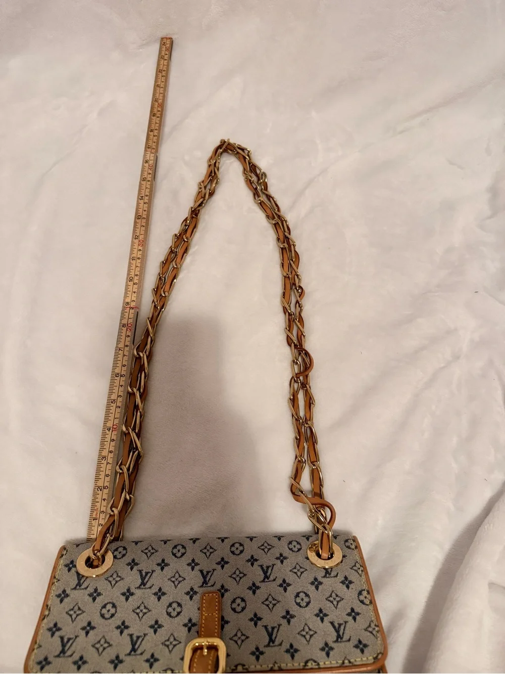 Louis Vuitton Monogram Mini Lin Camille Crossbody/ Shoulder Bag SP1000